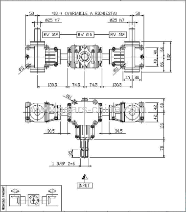 Cast Iron Mechanical Gearbox For Agricultural Machinery