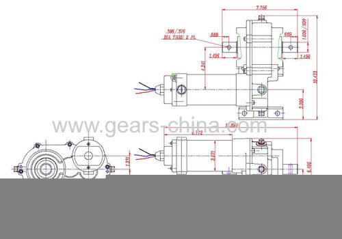 Gearboxes for irrigation system Worm & Bevel Gear Operators DC small size geared motors