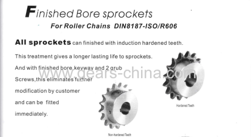 High Quality Material Low Noise Long Working Life Finished Bore European/EN Standard Roller Chain Sprockets