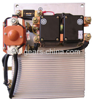 electric golf cart motor transaxle with gearbox