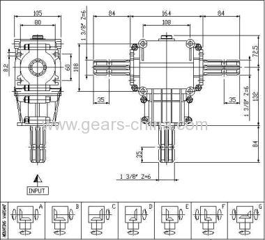 TC series construction machinery parts spiral bevel gearbox for agricultural