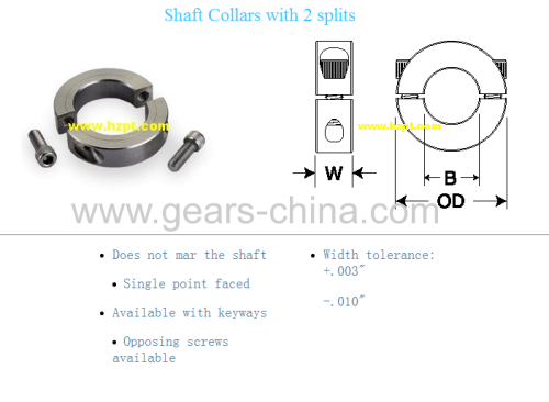 Shaft Collars with Double Splits (Metric Series)